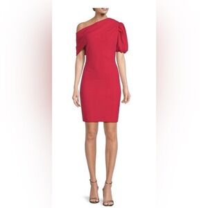 NWT Belle by Badgley Mischka Coral/Pink/Red Mini Dress